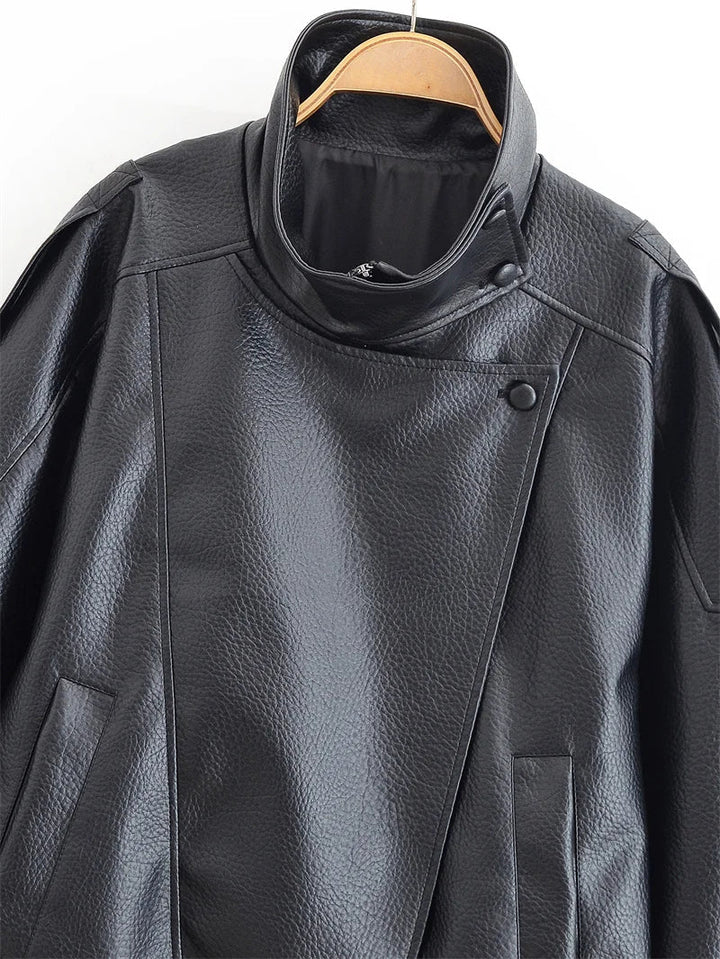 Women's Classic High Collar Bomber Jacket
