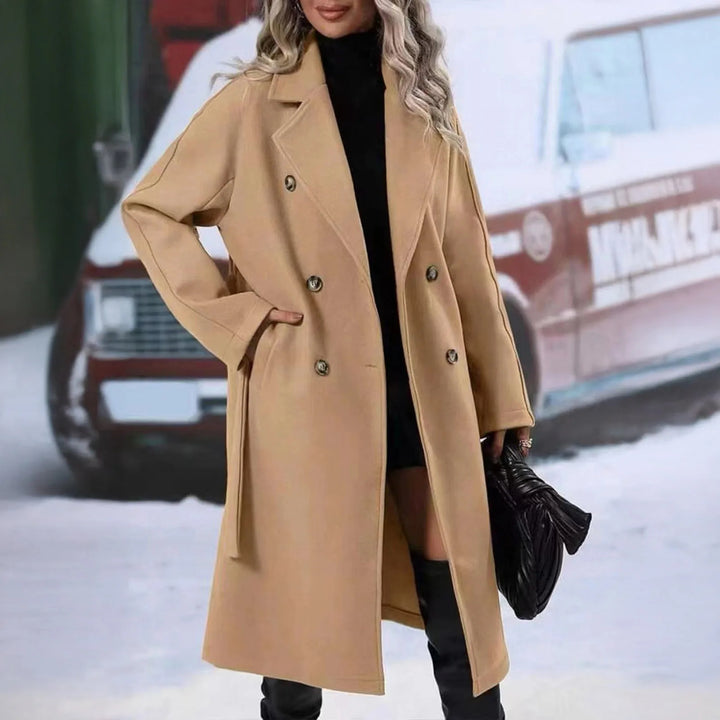 Women's Double Breasted Belted Trench Coat