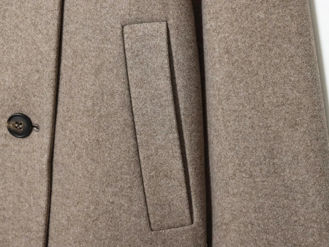 Women's Stand Collar Jacket with Button Front