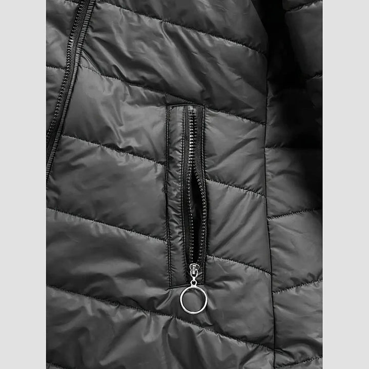 Women's Hooded Fleece Lined Puffer Coat