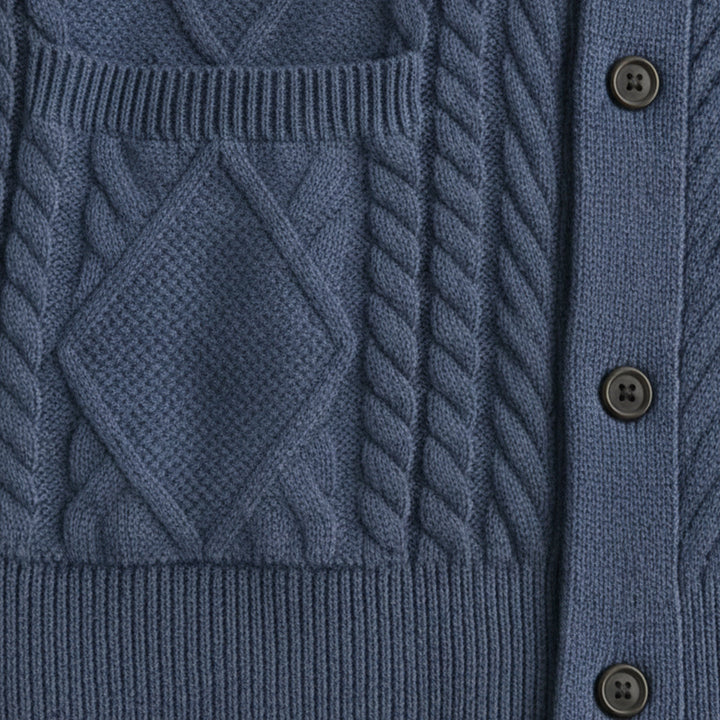 The Edinburgh Men’s Luxury Wool Button Cardigan