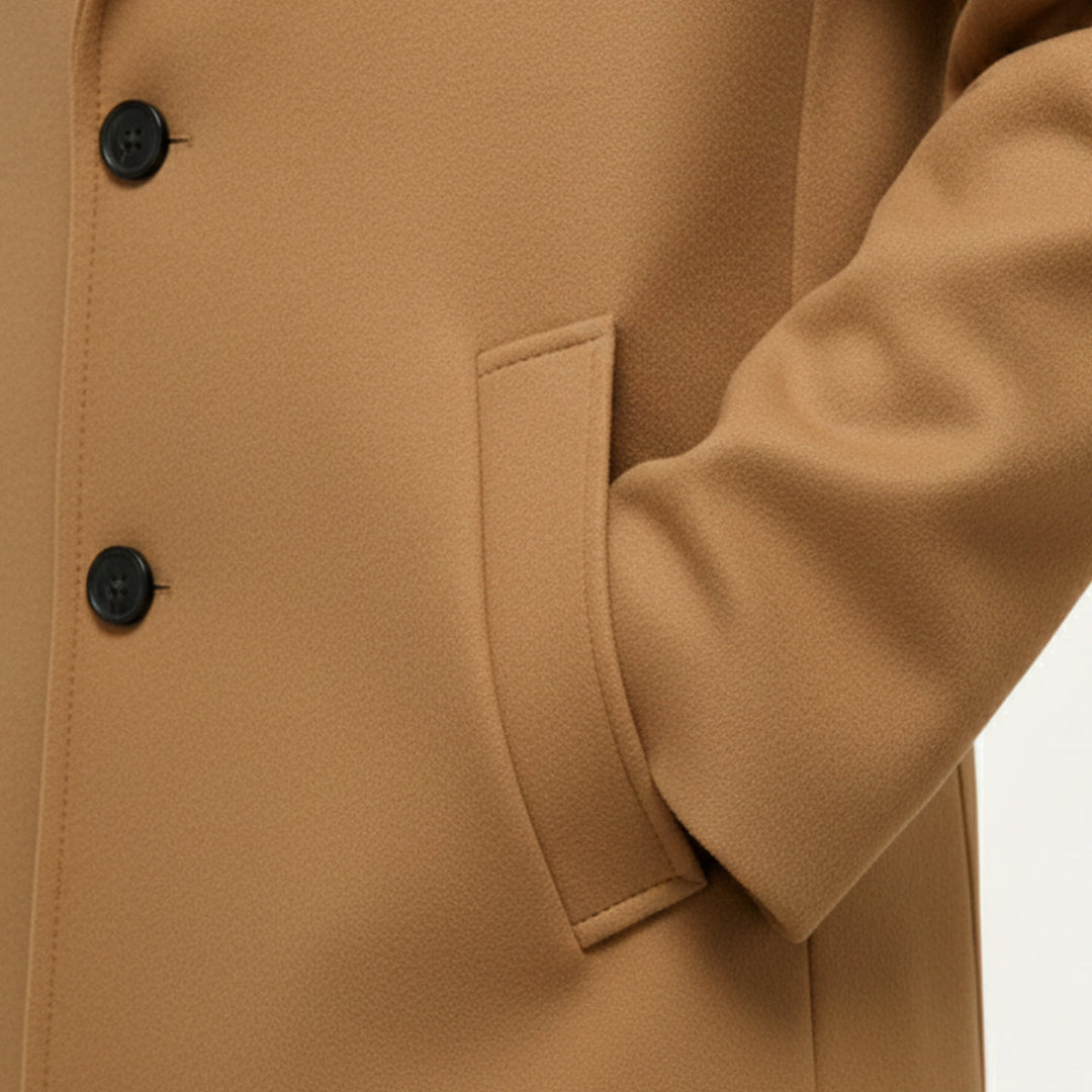 The Belmont Men’s Elegant Classic Wool Overcoat
