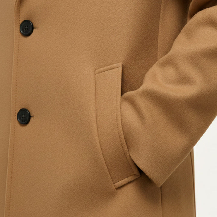 The Belmont Men’s Elegant Classic Wool Overcoat