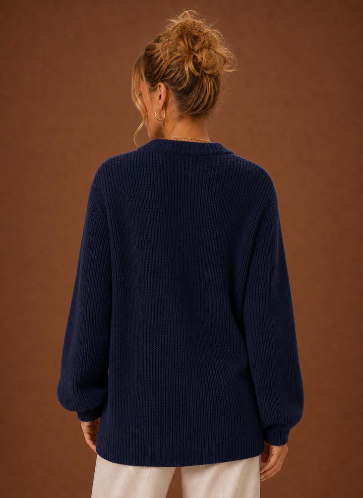 Women's Classic V Neck Button Front Knit Cardigan