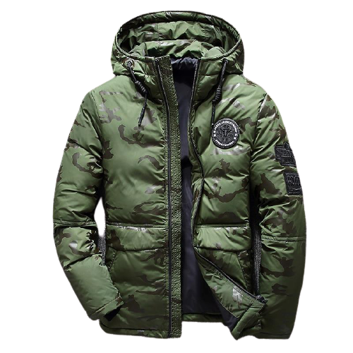 Men's Warm White Duck Down Parka