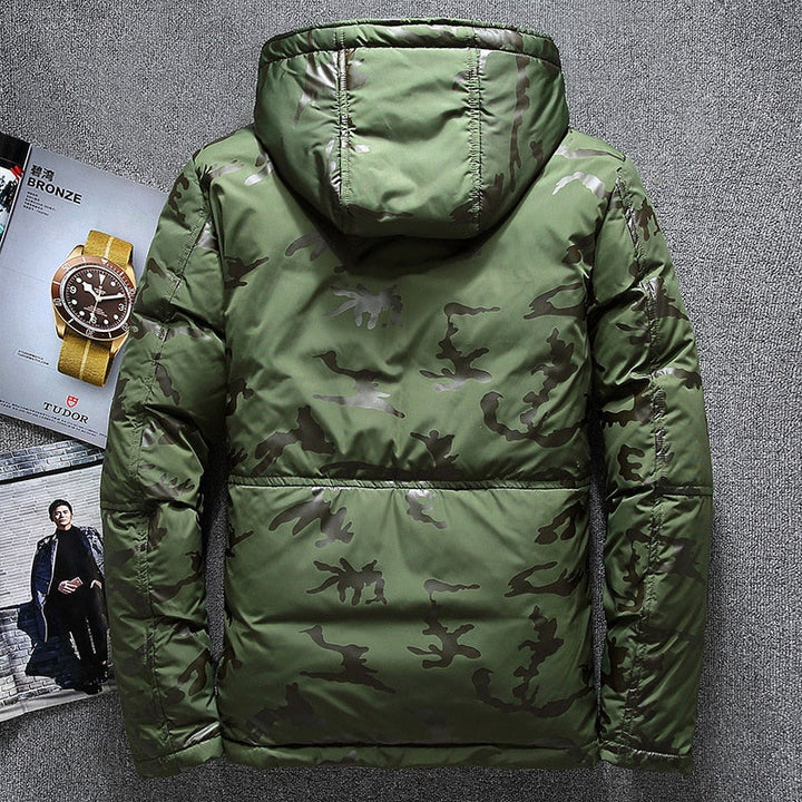 Men's Warm White Duck Down Parka