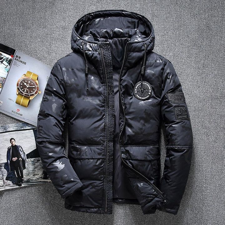 Men's Warm White Duck Down Parka