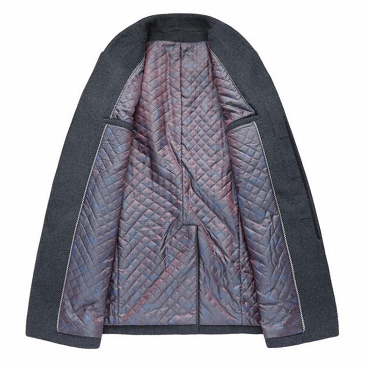 Men's Classic Long Wool Peacoat