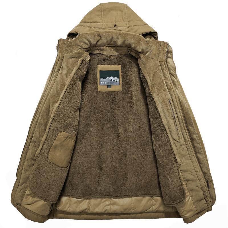 Men's Warm Heavy Wool Parka