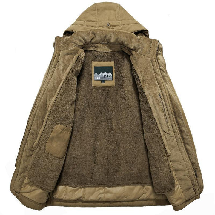 Men's Warm Heavy Wool Parka
