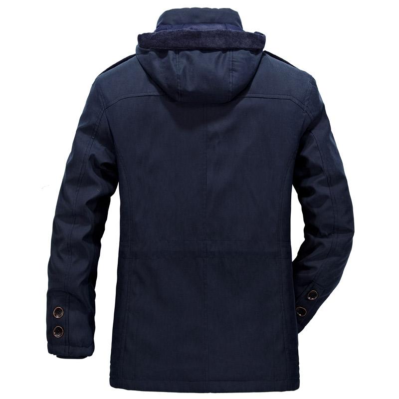 Men's Warm Heavy Wool Parka