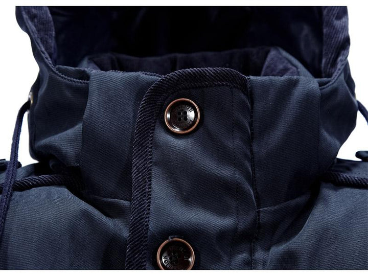 Men's Warm Heavy Wool Parka