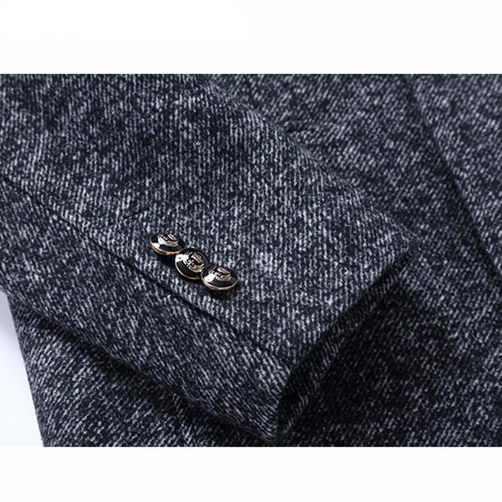 Men's Classic Long Wool Blend Winter Coat