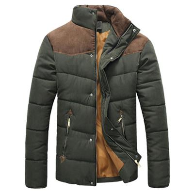 Men's Padded Down Collar Jacket