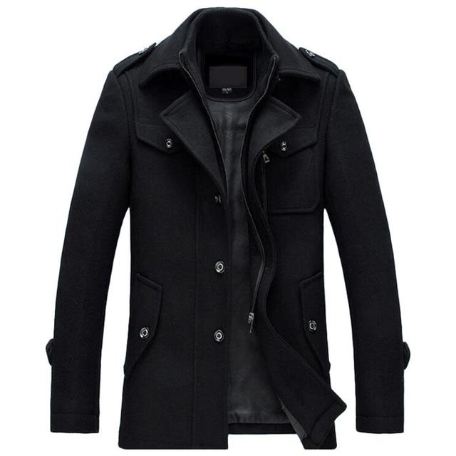 Men's Classic Wool Winter Coat