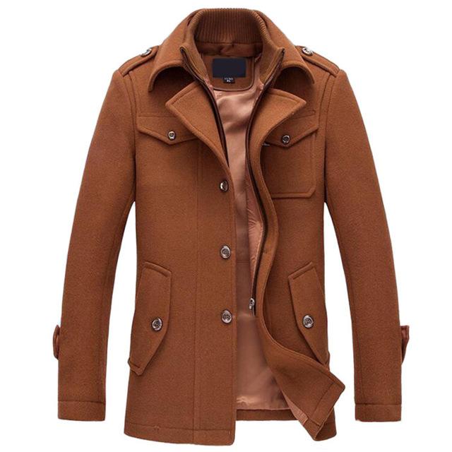Men's Classic Wool Winter Coat