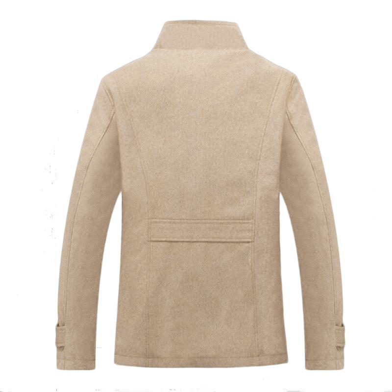 Men's Wool Cotton Blend Coat