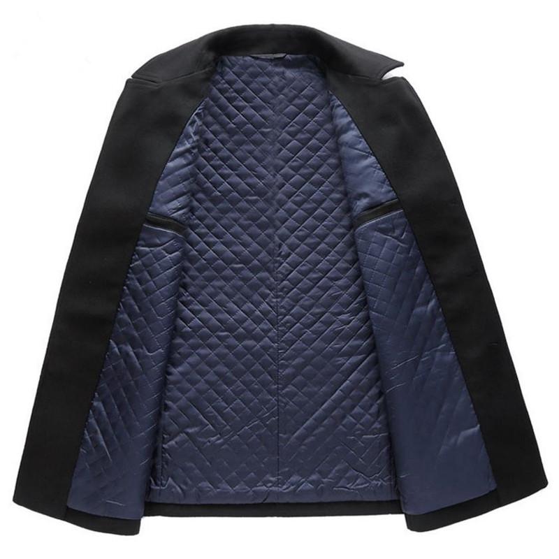 Men's Slim Fit Long Business Overcoat