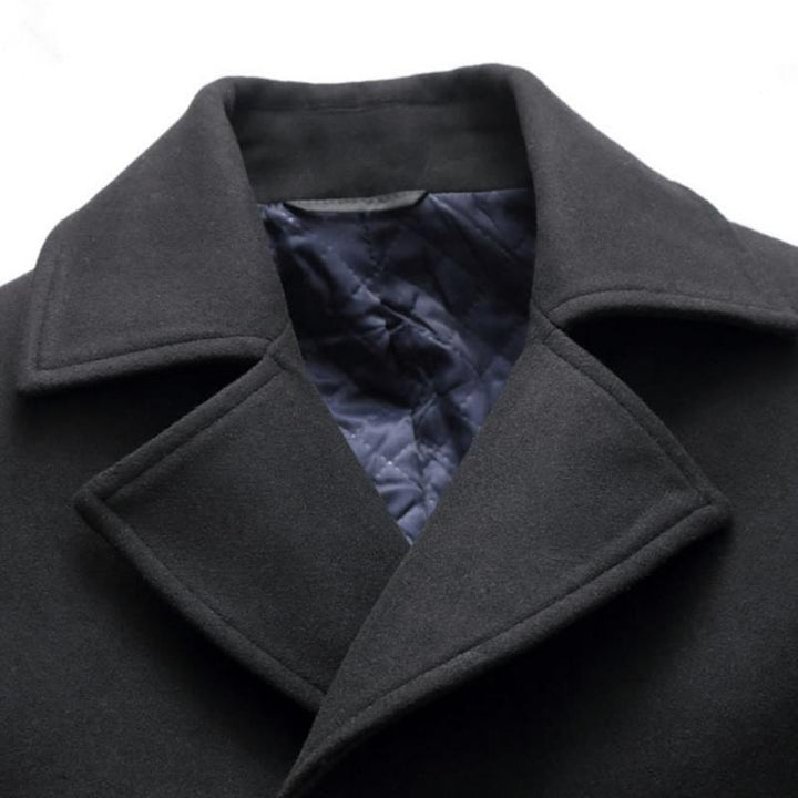 Men's Slim Fit Long Business Overcoat