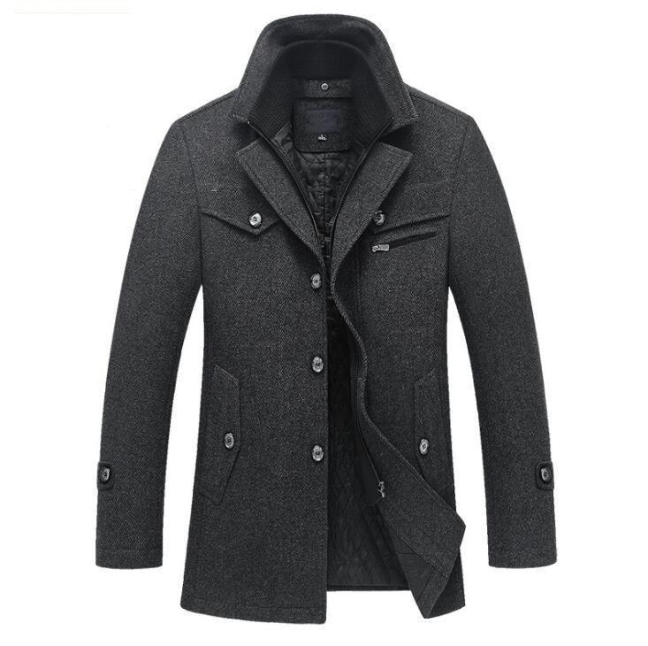Men's Classic Wool Pea Coat