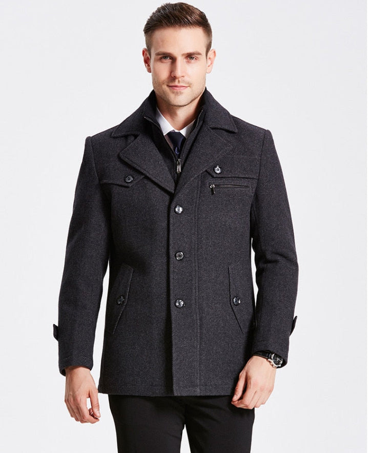 Men's Classic Wool Pea Coat
