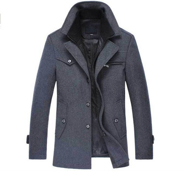 Men's Classic Wool Pea Coat