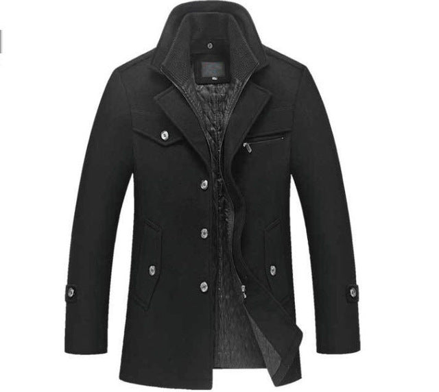 Men's Classic Wool Pea Coat