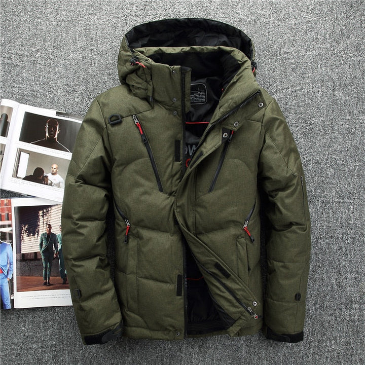 Men's Warm Duck Down Parka Coat