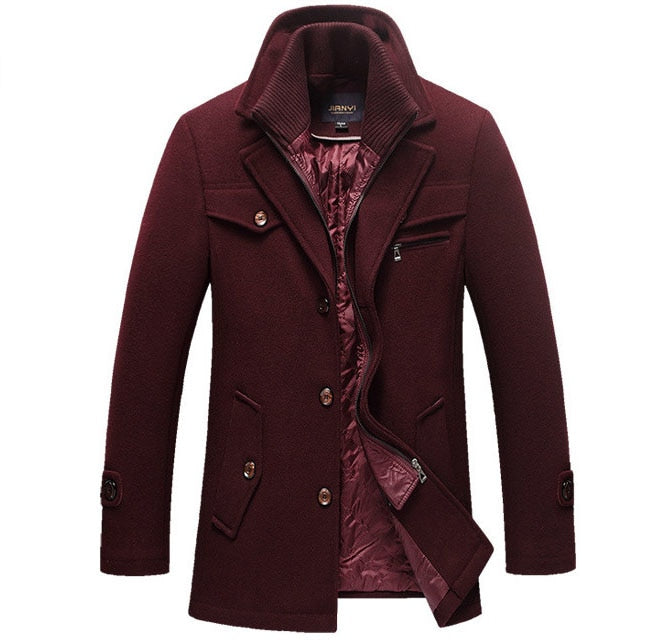 Men's Classic Wool Pea Coat