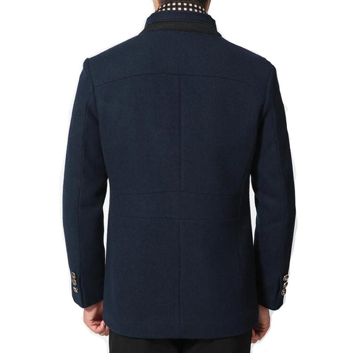 Men's Wool Cashmere Scarf Coat