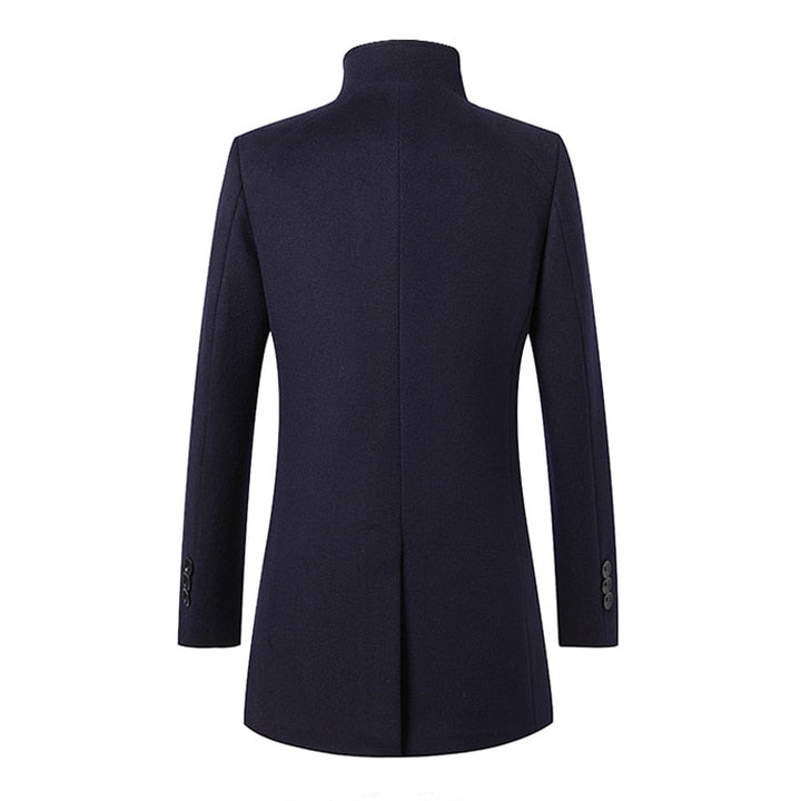 Men's Refined Long Wool Coat