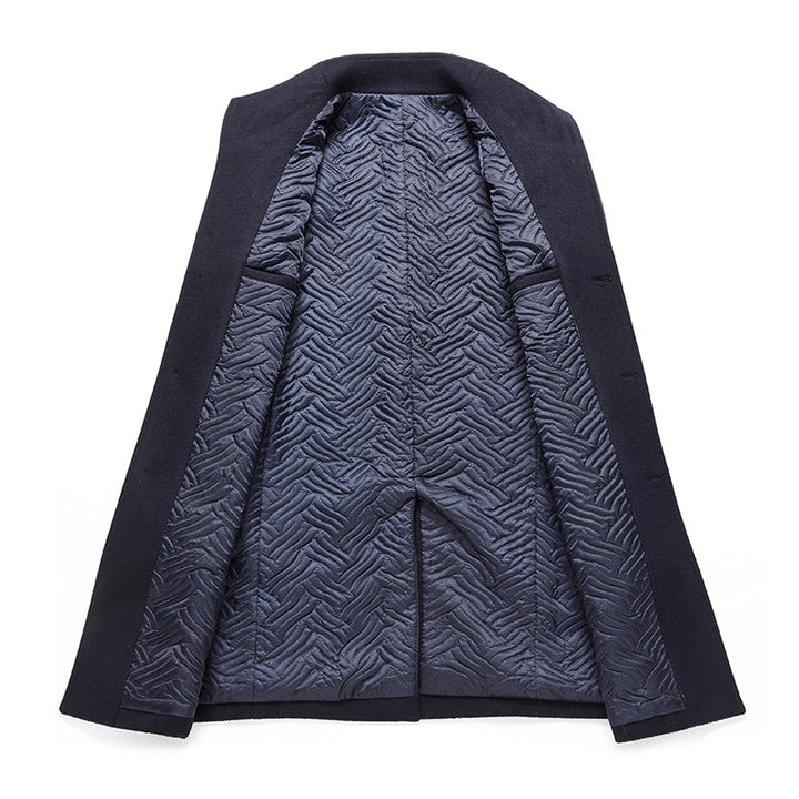Men's Refined Long Wool Coat
