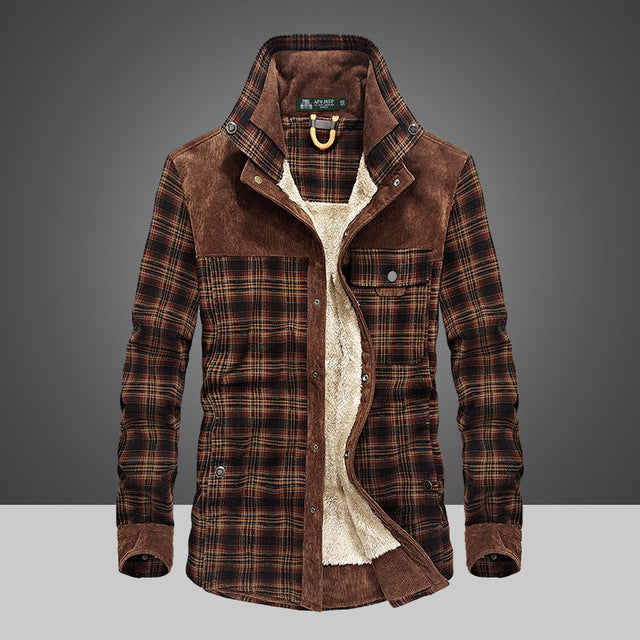 Men's Plaid Cotton Admiral Jacket