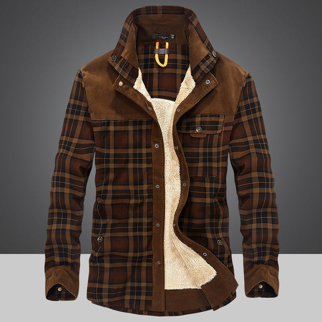 Men's Plaid Cotton Admiral Jacket