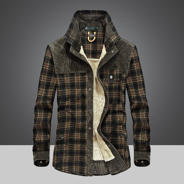 Men's Plaid Cotton Admiral Jacket
