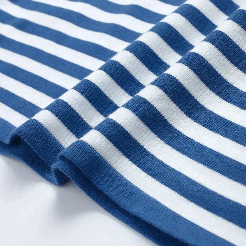 Women's Relaxed Striped Crew Neck Sweater