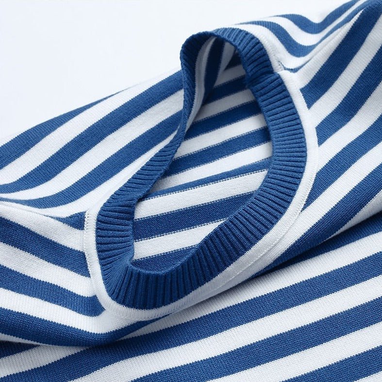 Women's Relaxed Striped Crew Neck Sweater