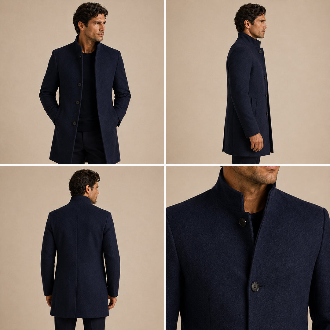 Men's Classic Wool Business Overcoat