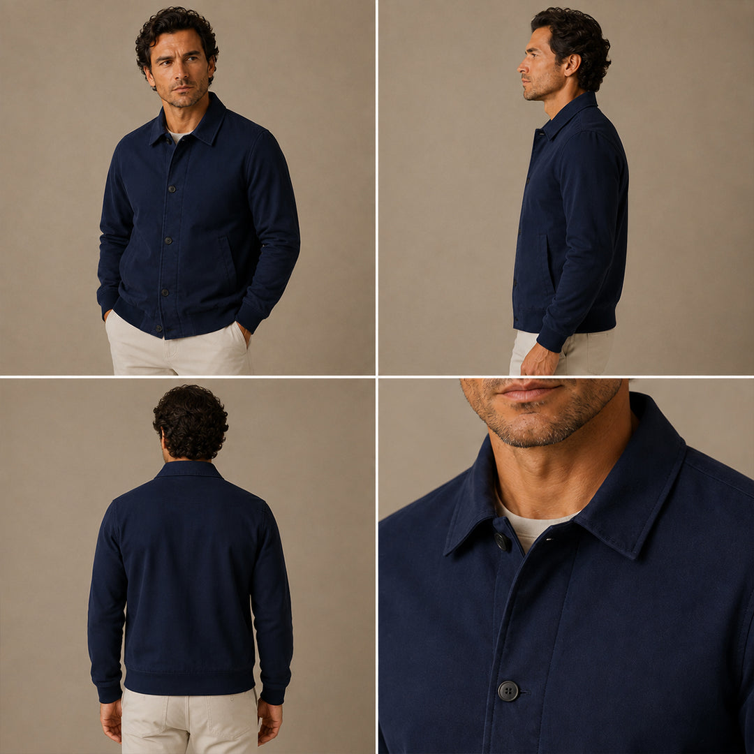 The Princeton Men’s Slim Fit Lightweight Casual Zip Jacket