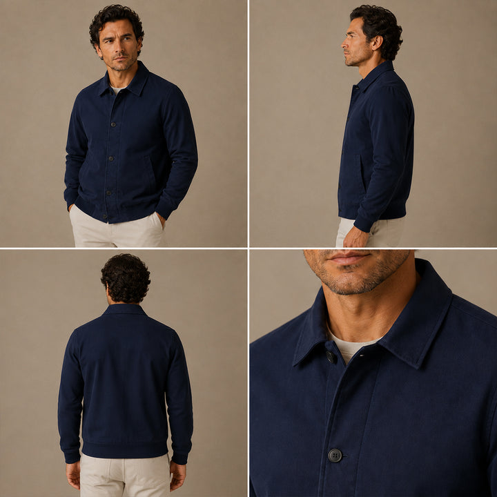The Princeton Men’s Slim Fit Lightweight Casual Zip Jacket
