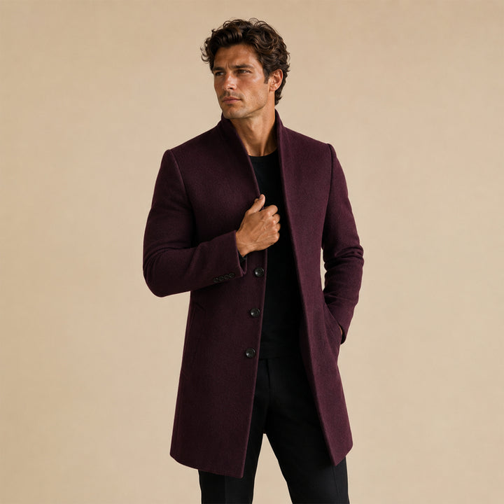 Men's Classic Wool Business Overcoat