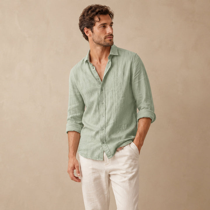The Glenfield Men’s Linen Casual Shirt