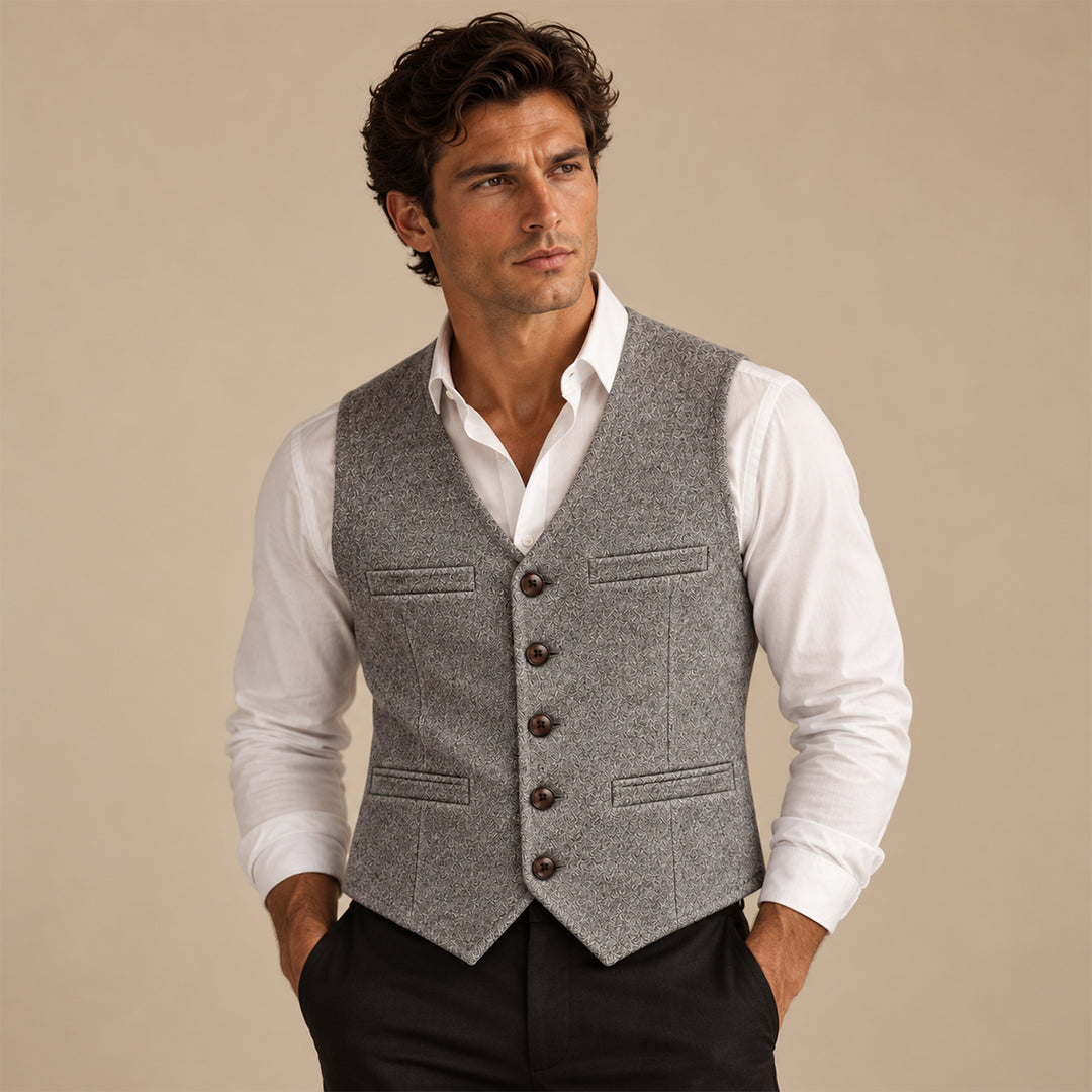 The St. Andrews Men's Elegant Button Up Vintage Vest