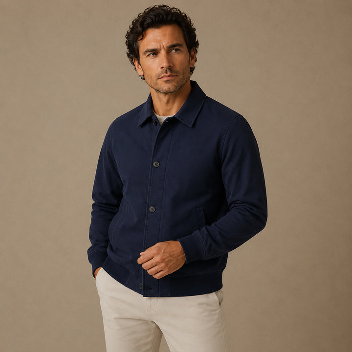 The Princeton Men’s Slim Fit Lightweight Casual Zip Jacket
