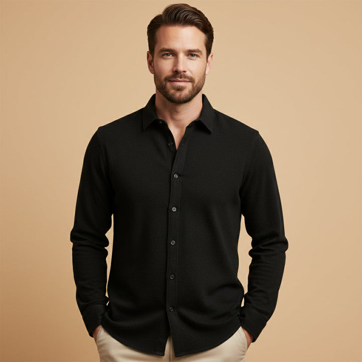 The Rovato Men's Lightweight Long Sleeve Button Shirt