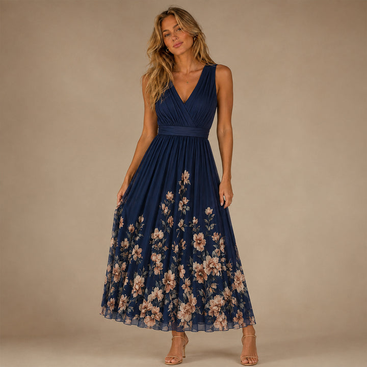 Floral Wedding Guest Maxi Dress