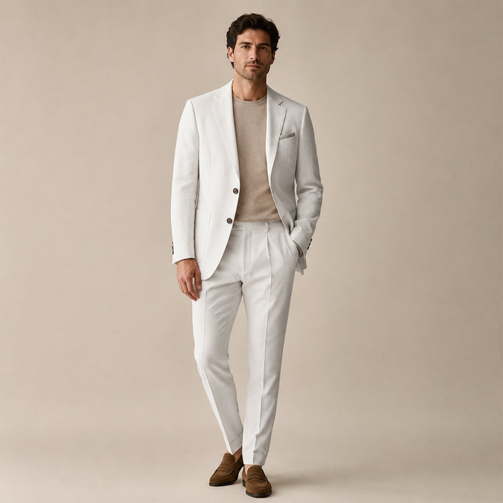 Men’s Slim Fit Set – Two Piece Business Wedding Suit