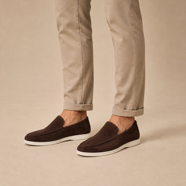 The Lorne Men’s Lightweight Casual Suede Slip On Loafers
