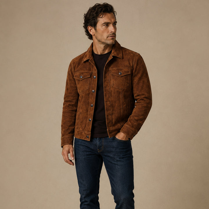 The Monferrato Men’s Retro Waxed Canvas Jacket