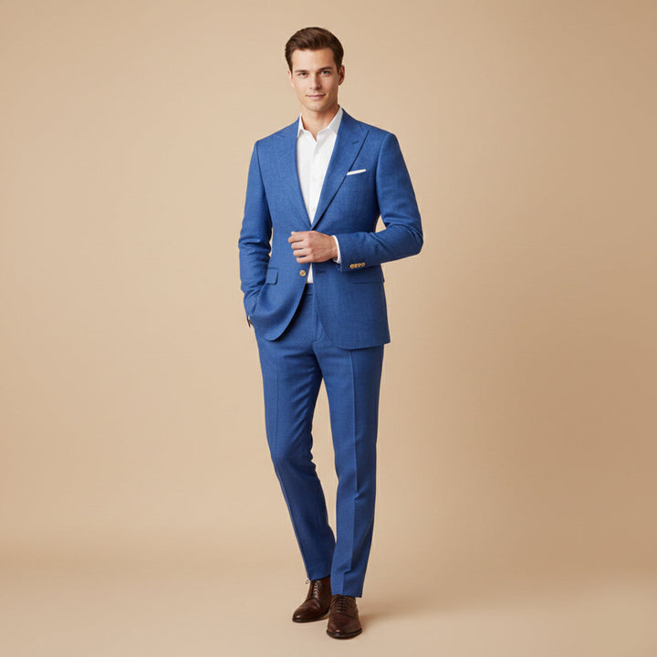 The St. Moritz Men’s Business Linen Suit Set – Blazer & Pants